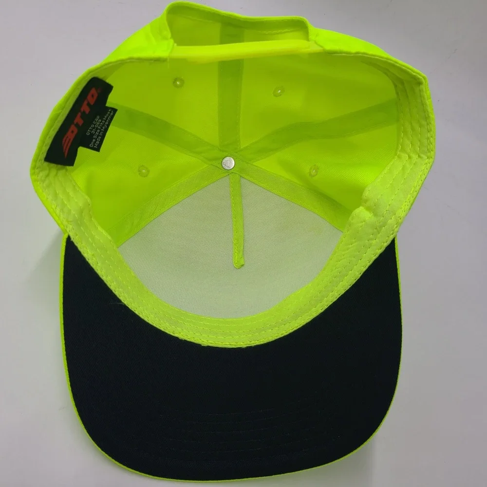 Elmer Fudd Hat Snapback Neon Green Looney Tunes Hunting Logo Cartoon Novelty Men